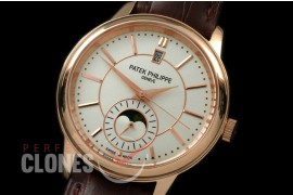 PP00696 Classic Moonphase Automatic RG/LE White Miyota 9100