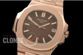 0 0 PPNT-18K-104S Nautilis Jumbo RG/RG Black M-9015 Mod to Calibre 324