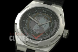 0 VCO-112 Overseas World Time 7 SS/LE Black M-8215/VC-2460