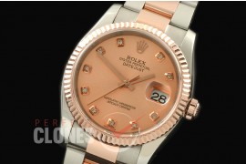 RL36DJR-18K-426 116231 Rose Gold Diam SS/RG TT Swiss 2836