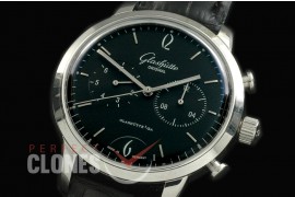 GL10043 Senator Sixties Chronograph SS/LE Black/Steel Asian 2813