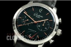 GL10044 Senator Sixties Chronograph SS/LE Black/Rose Gold Asian 2813