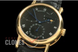 BR00018 Calender/Moonphase/Reserve YG/LE Black Miyota 9015 Mod to Calibre 5165R