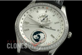 JLM24-106D Master 24 Hours SS/LE White/Diam Miyota 9015 