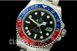 RLGS00007 116710BLRO GMT SS/SS Black A-2836 Mod to Cal 3186