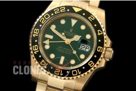 RLGF00009 116718LN GMT YG/YG Green A-2836 Mod to Cal 3186