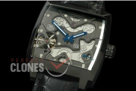 0 0 TGMV4-102 Monaco V4 Tourbillon PVD/LE Skeleton Dial Asian 2813 21J