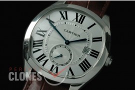 CARDR-1001 Drive de Cartier SS/LE White Miyota 8205