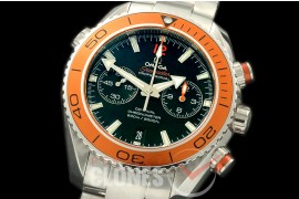 OMCPO45-302 Planet Ocean Chrono SS/SS Black A-7750