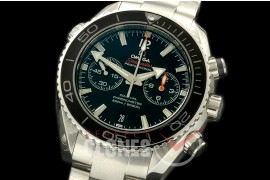 OMCPO45-301 Planet Ocean Chrono SS/SS Black A-7750