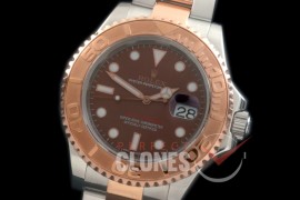 RYMENTR00018 BP 116621 Yachtmaster Men SS/RG Brown SA 3135 - Special Offer 