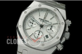 0AP00181 Royal Oak Chronograph SS/SS White Sticks A-7750