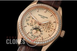 PPCA00113D Calender/Moonphase Complications RG/LE Rose Gold Sticks Miyota 9100