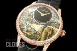 JZ-ART-206D Petite Heure Minute Les Ateliers Ladies RG/LE Elephant ST 8003