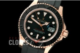 RLYM-18K-001 YM Men Everose RG/RU Black Swiss Eta 2836