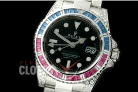 0 RLGS01006A 116719 GMT SS/Diam/SS Black A-2836 Mod to Cal 3186