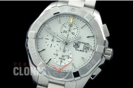 TGAQ00401 Aquaracer Calibre 16 SS/SS White OS 20 Qtz