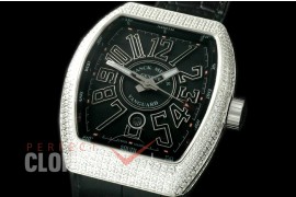 FMVG-107 Vanguard Automatic SS/LE/Diiam Black Miyota 9015