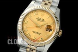 R36DJT-726 116233 SS/YG Fluted/Jubilee Gold Roman SA 3135