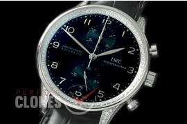 IWPG00055D ZF 3714 Portugese Chrono SS/LE Black A-7750