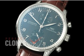 IWPG00056D ZF 3714 Portugese Chrono SS/LE Blue A-7750