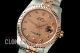 RL36DJR-18K-226 116231 Rose Gold Diam SS/RG TT SA 3135