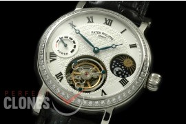 PP-CTM-101D Classic Tourbillon Moonphase/PR SS/LE White Fly Tourbillon 