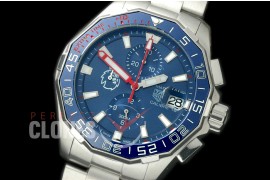 TGAQ00194 Aquaracer EPL Special Ed Calibre 16 Match Timer SS/SS Blue OS 20 Qtz