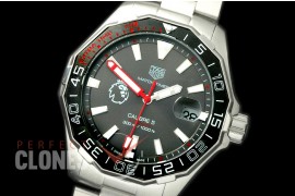 TGAQ00173 Aquaracer EPL Special Ed Calibre 5 Match Timer SS/SS Black J-Qtz