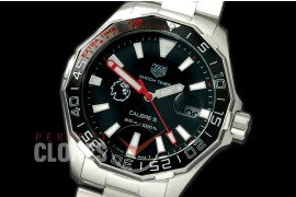 TGAQ00172 Aquaracer EPL Special Ed Calibre 5 Match Timer SS/SS Black J-Qtz