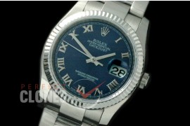 R36DJS-776 116234 SS/SS Fluted/Oyster Blue Roman SA 3135