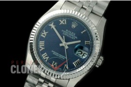 R36DJS-725 116234 SS/SS Fluted/Jubilee Blue Roman SA 3135