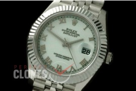 R41DJS-812 126334 SS/SS Fluted/Jubilee Pearl White Sticks SA 3235