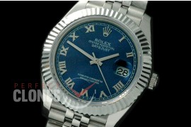 R41DJS-816 126334 SS/SS Fluted/Jubilee Blue Roman SA 3235