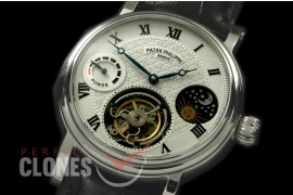 PP-CTM-101 Classic Tourbillon Moonphase/PR SS/LE White Flying Tourbillon 