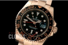 RLGSP10016 Everose GMT on OysterFlec RG/RG Black A-2813