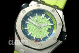 APD-L-083 Royal Oak Diver SS/RU Lime Green A-2813/3120