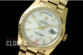 R40DDF00101 NF 228238 YG/YG Silver White Stick Diagonal SA 3255