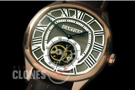 CARDR-1087 Drive de Cartier Tourbillon RG/LE Grey Flying Man Tourbillon