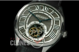 CARDR-1082 Drive de Cartier Tourbillon SS/LE White Flying Man Tourbillon