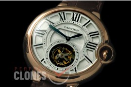 CARBA00026 Ballon De Cartier Tourbillon RG/LE White Flying Man Tourbilon