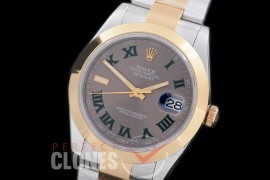 R41DJT-773 116333 SS/YG Smooth/Oyster Grey Roman SA 3136