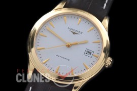 LG00151 Master Collection Automatic Date YG/LE White Sticks M-9015