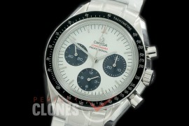 0 0 0 OMSP00311 OMF Speedmaster Moon Watch SS/SS White Venus 75 H/W