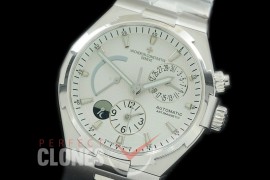 0 VCO-041S Overseas Calendar/Power Reserve/Duo Time Zone Complications SS/SS White Asian Modified Movt 