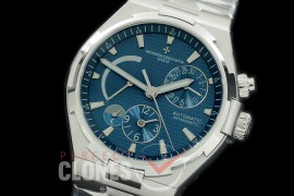 0 VCO-043S Overseas Calendar/Power Reserve/Duo Time Zone Complications SS/SS Blue Asian Modified Movt 