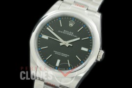 RLOY00131S GMF 904L Steel Osyter Perpetual 114300 SS/SS Dark Rhodium SH 3132