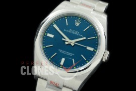 RLOY00132S GMF 904L Steel Osyter Perpetual 114300 SS/SS Blue SH 3132