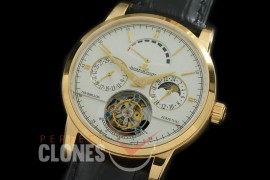 0 JL00904 Master Reserve/Calender/Day Phase Tourbillon YG/LE White Flying Tourbillon