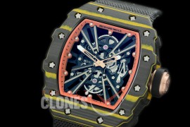 RM012-01-132 RM012 Tourbillon Black/Yellow NTPT/RU Black Skeleton Customized Movt
